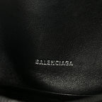 Balenciaga BB Jacquard Monogram  XSS Downtown Shoulder Bag Black