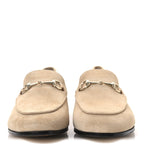 Gucci Suede Horsebit Womens Jordaan Loafers 39.5 Pink Sand