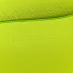 Balenciaga Grained Calfskin Embossed Car Camera Bag Yellow Fluo Black