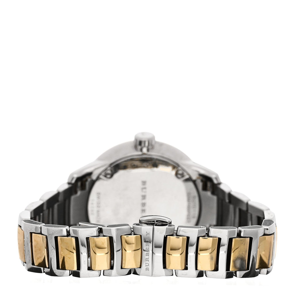 Burberry Stainless Steel 32mm Classic Round Quartz Watch Gold BU10118