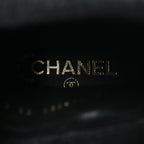 Chanel Calfskin Knit CC Short Boots 41 Black