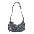 Balenciaga Denim BB Monogram Le Cagole Shoulder Bag XS Blue