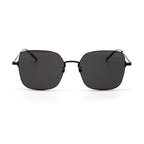 Saint Laurent Sunglasses Square Full Rim, Black Frame and Black Lens SL410WIRE002