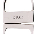 Christian Dior Metal CD Icon Chain Link Necklace Silver