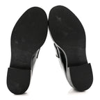 Prada Spazzolato Metal Triangle Logo 50mm Loafers 37.5 Black