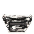 Balenciaga Distressed Nylon Canvas Camo Logo Explorer Beltpack Black White Gray