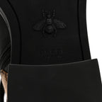 Gucci Flores Calfskin Monogram Maxi GG Nappa Matelasse Double G 40mm Ankle Boots 36.5 Black Camel Ebony