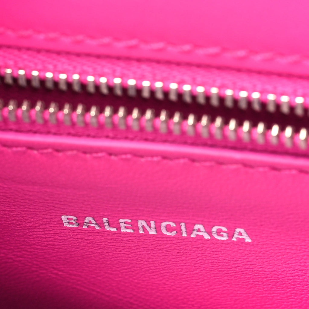 Balenciaga Box Calfskin Medium XX Flap Bag Lipstick Pink