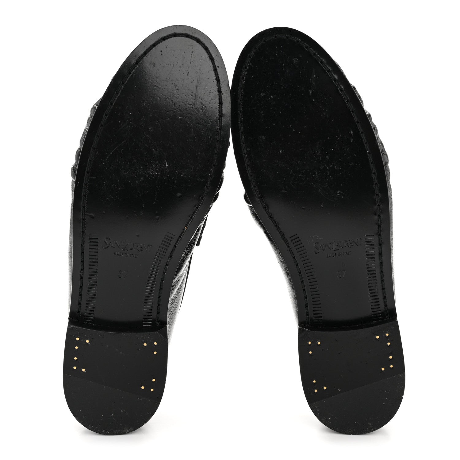 Saint Laurent Radiance Calfskin Le Loafer 15 Moccasin 37 Black