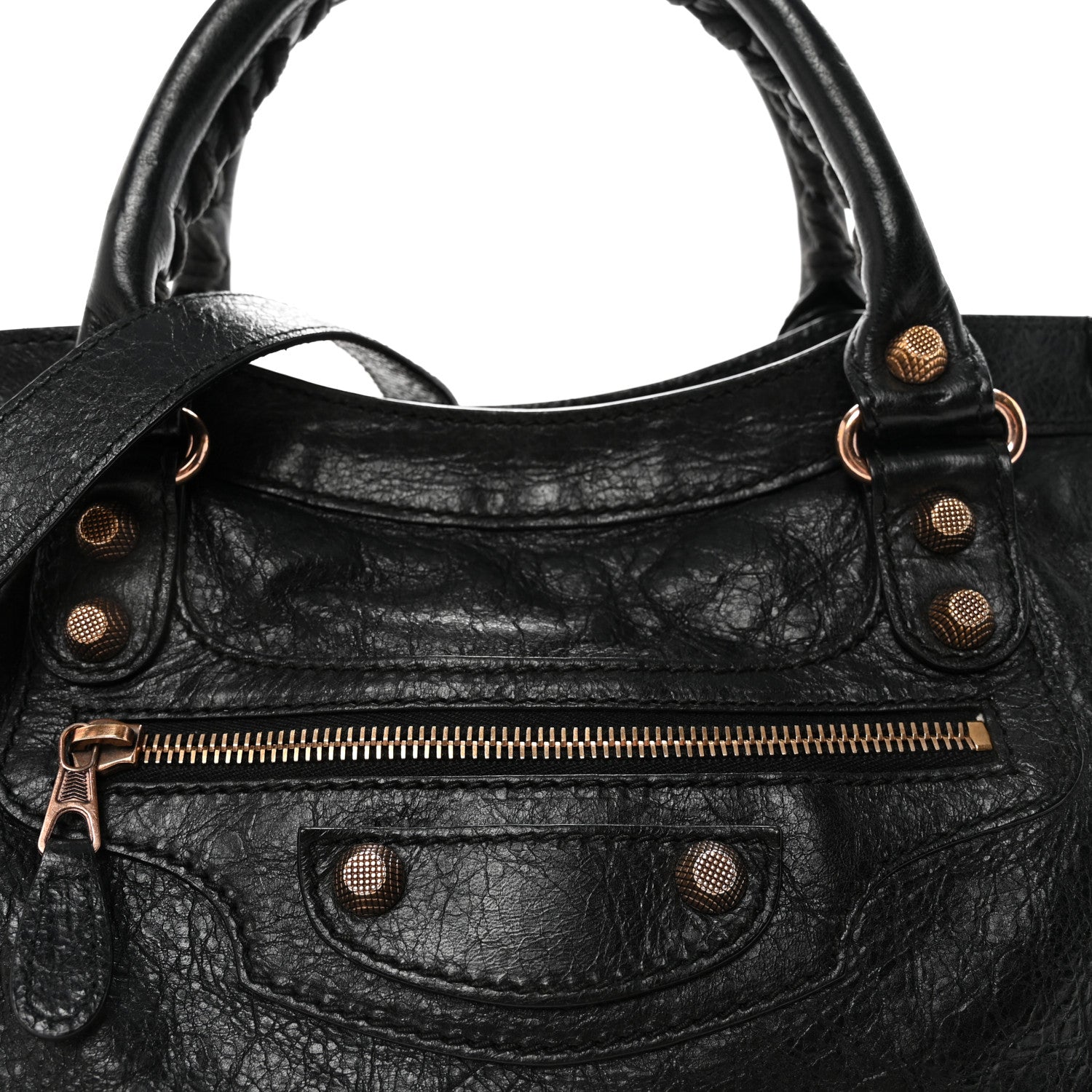Balenciaga Agneau Giant 12 Gold Hardware City Black
