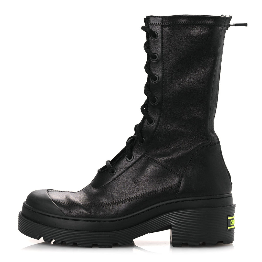 Christian Dior Nappa Stretch Dior Arcade Boots 39 Black