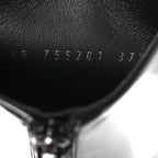 Saint Laurent Vitello Marilyn Auteuil 105 Ankle Zip Boots 37.5 Black