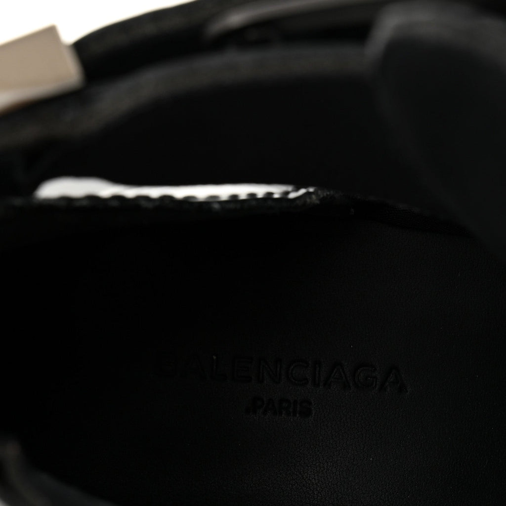 Balenciaga Brushed Calfskin Ceinture Ankle Boots 36.5 Black