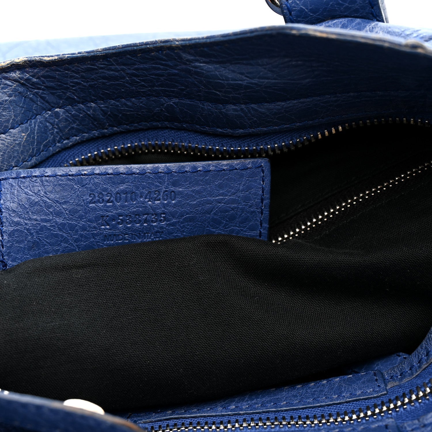 Balenciaga Agneau Giant 12 Silver Hardware Velo Bleu Glacier