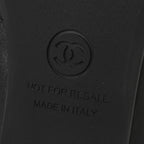 Chanel Stretch Lambskin Cap Toe CC Uniform Short Boots 37.5 Black