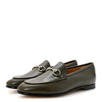 Gucci Calfskin Womens Jordaan Loafers 35.5 Luscious Green