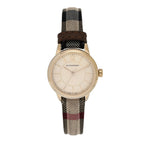 Burberry Stainless Steel Calfskin 26mm Classic Quartz Watch Champagne BU10201