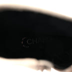 Chanel Suede Calfskin Platform Short Boots 40 Beige