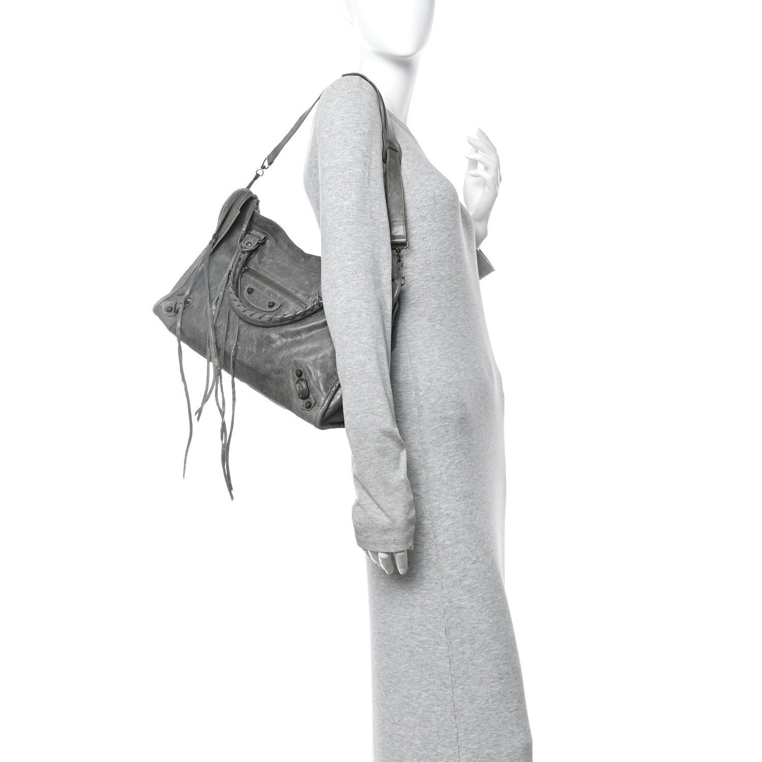 Balenciaga Chevre Classic Hardware City Grey