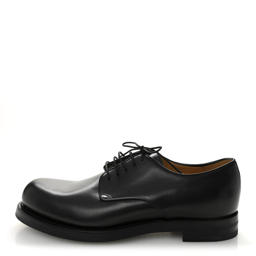 Gucci Knight Calfskin Mens Oxford Loafers 8.5 Black