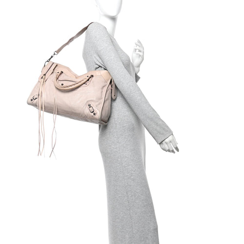 Balenciaga Agneau Classic Hardware City Bois De Rose