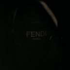 Fendi Chenille Jacquard FF 110mm Knee Boots 39 Black Blue