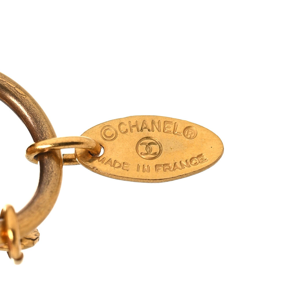 Chanel Metal Beaded Multistrand Bracelet Gold