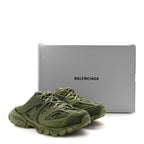 Balenciaga Mesh Rubber Mens Track Mules 41 Kaki