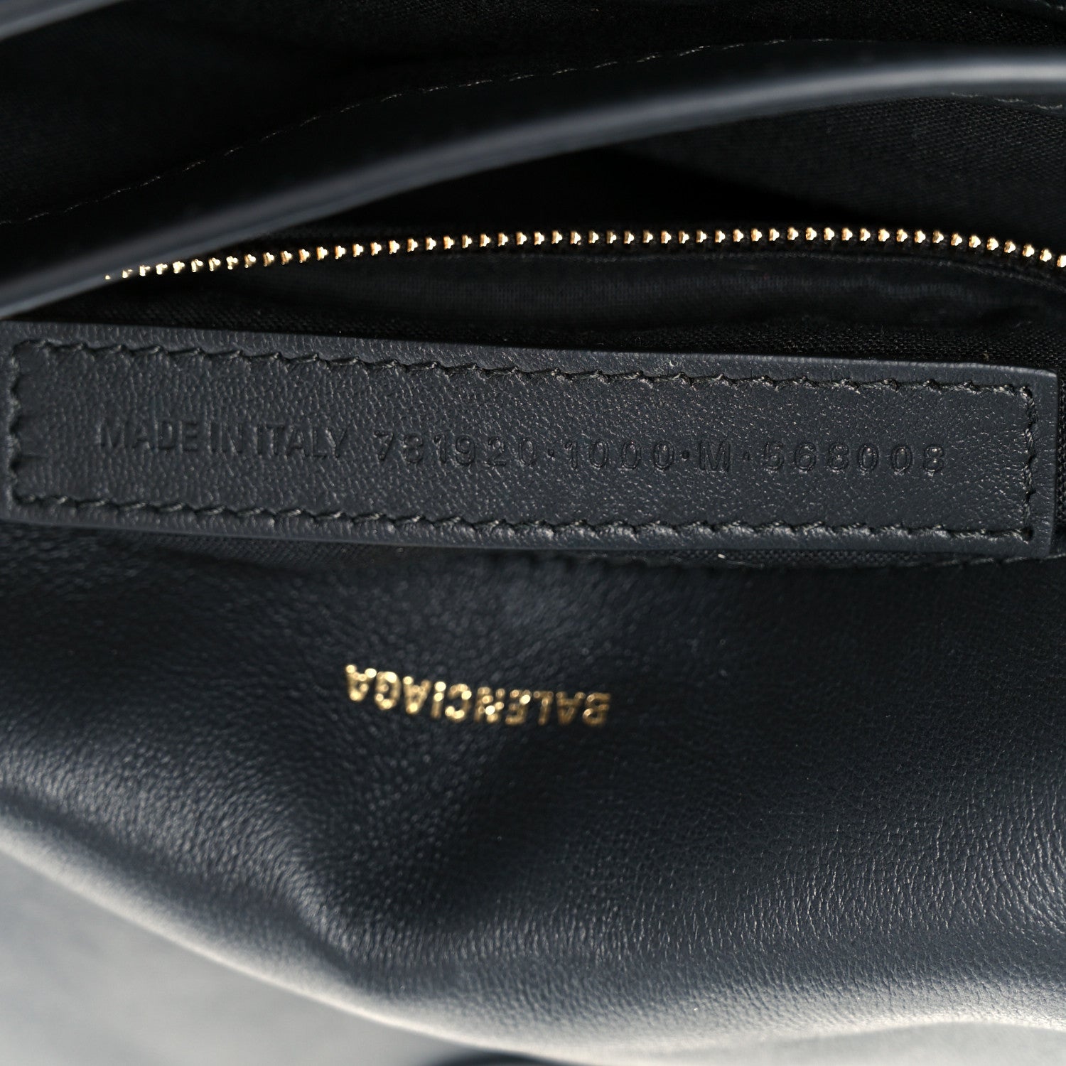 Balenciaga Crushed Calfskin Quilted Small Souvenirs Crush Chain Bag Black