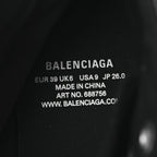 Balenciaga Agneau Arena Womens Paris High Top Sneakers 39 Black