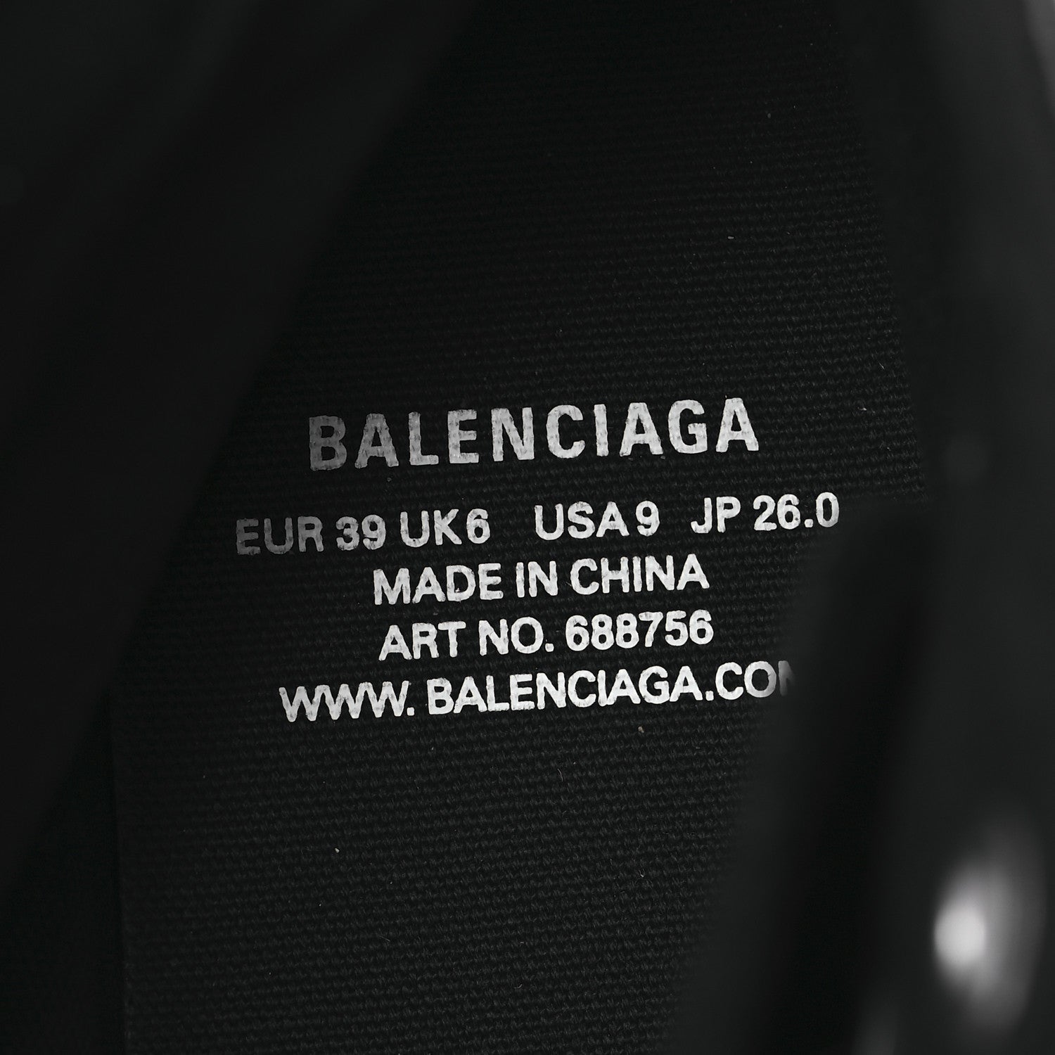 Balenciaga Agneau Arena Womens Paris High Top Sneakers 39 Black