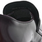 Prada Spazzolato Metal Triangle Logo 50mm Loafers 35 Cordovan