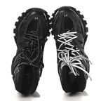 Balenciaga Mesh Nylon Mens Track Hike Sneakers 42 Black