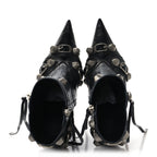 Balenciaga Agneau Arena Cagole 70mm Ankle Boots 35 Black