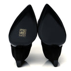 Saint Laurent Kid Scamosciato Niki 85 Wedge Booties 36 Black