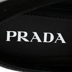 Prada Re-Nylon Gabardine Triangle Logo Double Wheel 50mm Sneakers 38 Black