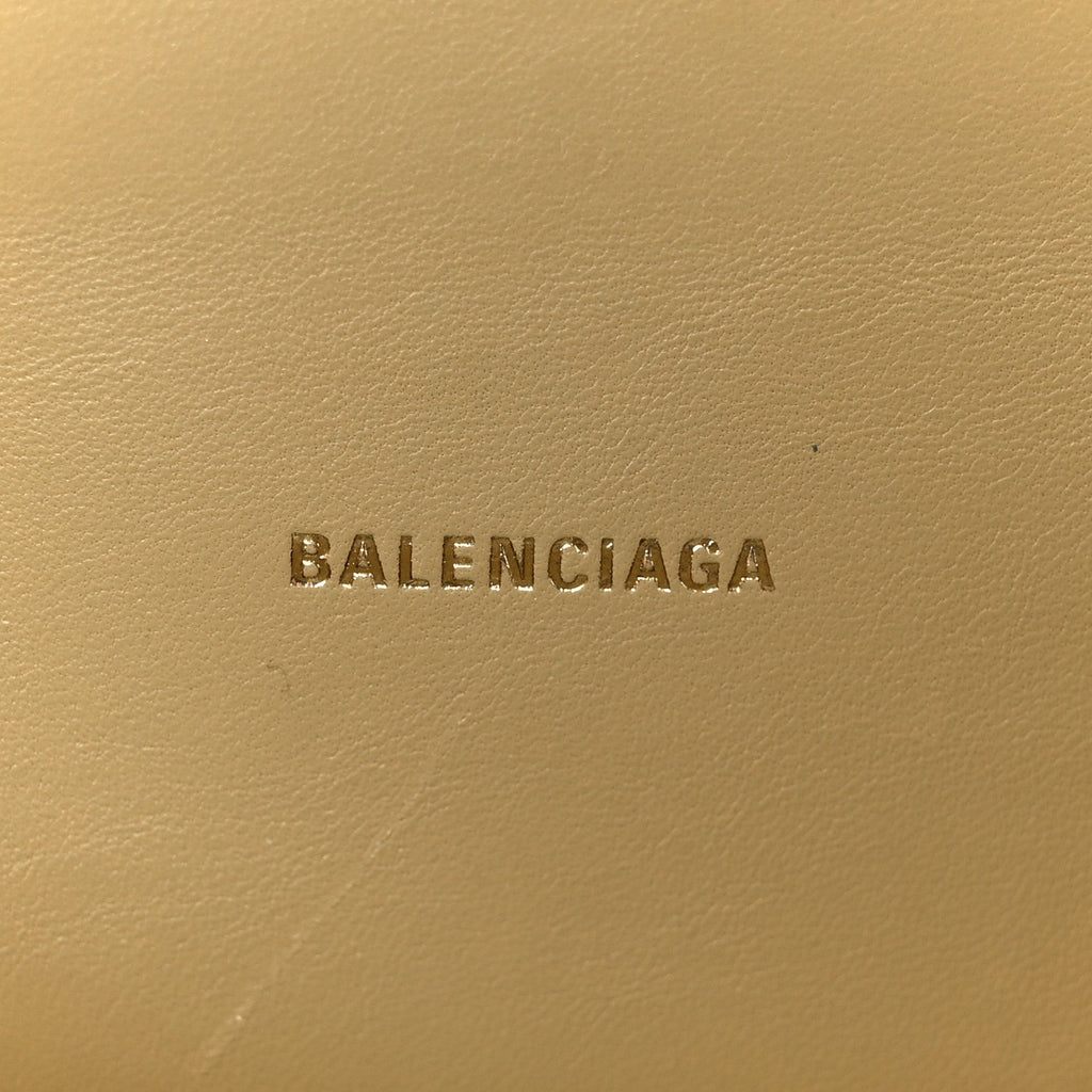 Balenciaga Mirror Calfskin Hourglass Top Handle Bag XS Gold
