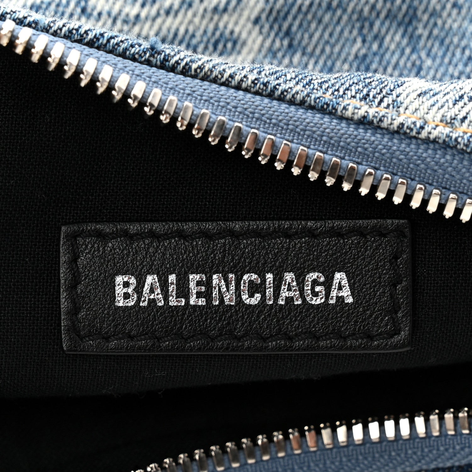 Balenciaga Denim BB Monogram Le Cagole Shoulder Bag XS Blue