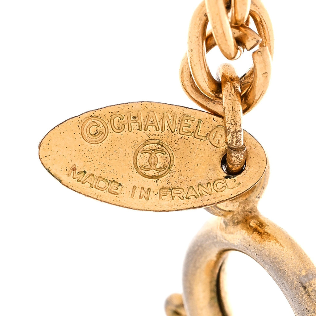 Chanel CC Pendant Necklace Gold