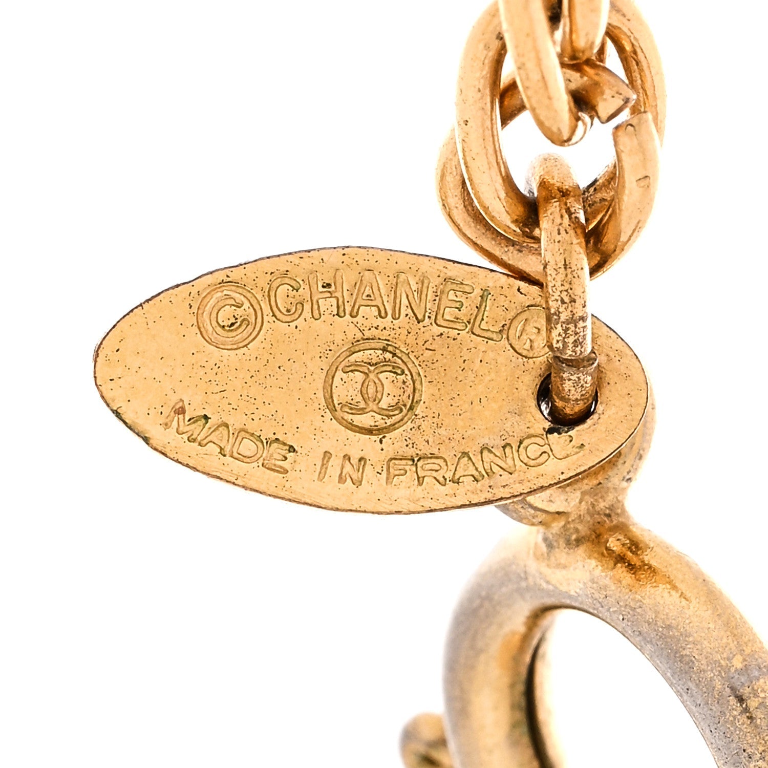 Chanel CC Pendant Necklace Gold