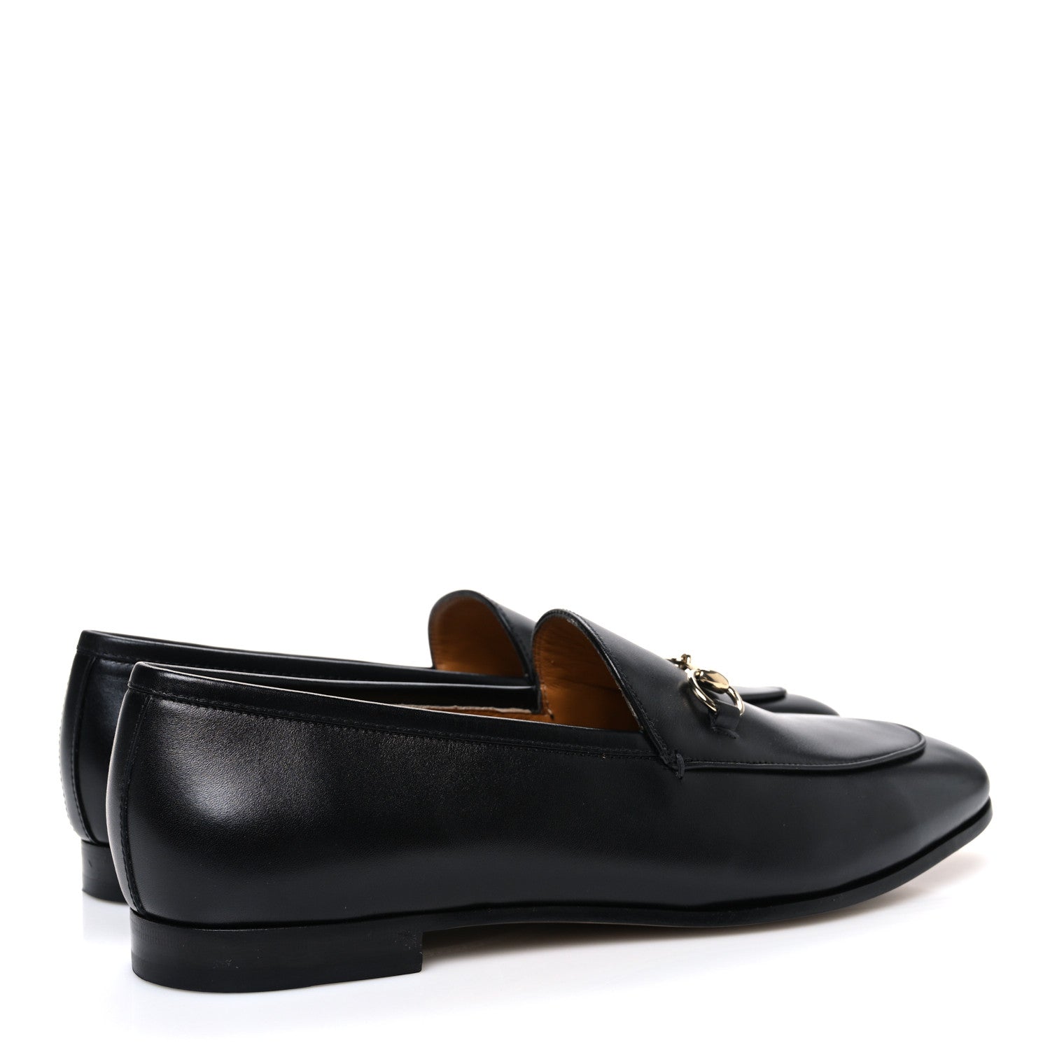 Gucci Calfskin Womens Jordaan Loafers 41 Black