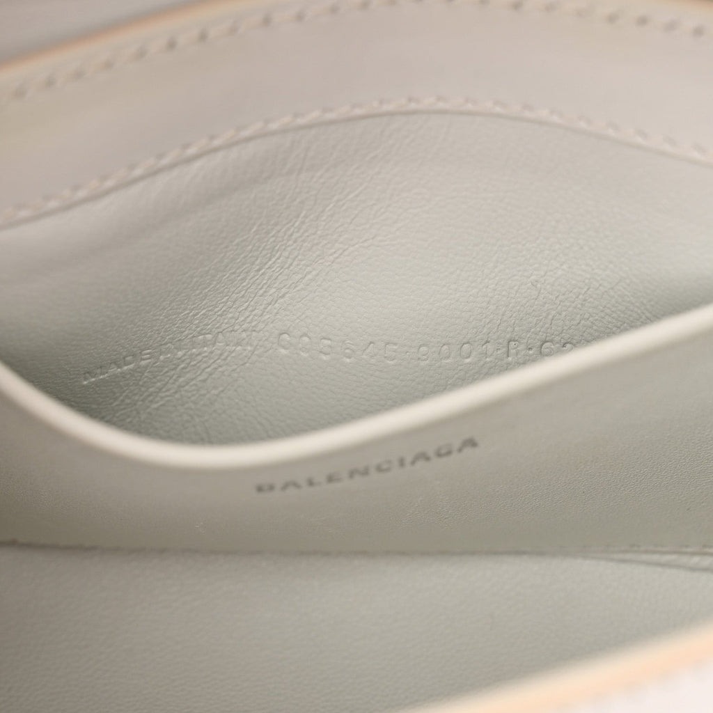 Balenciaga Box Calfskin Small XX Flap Stretch Bag White