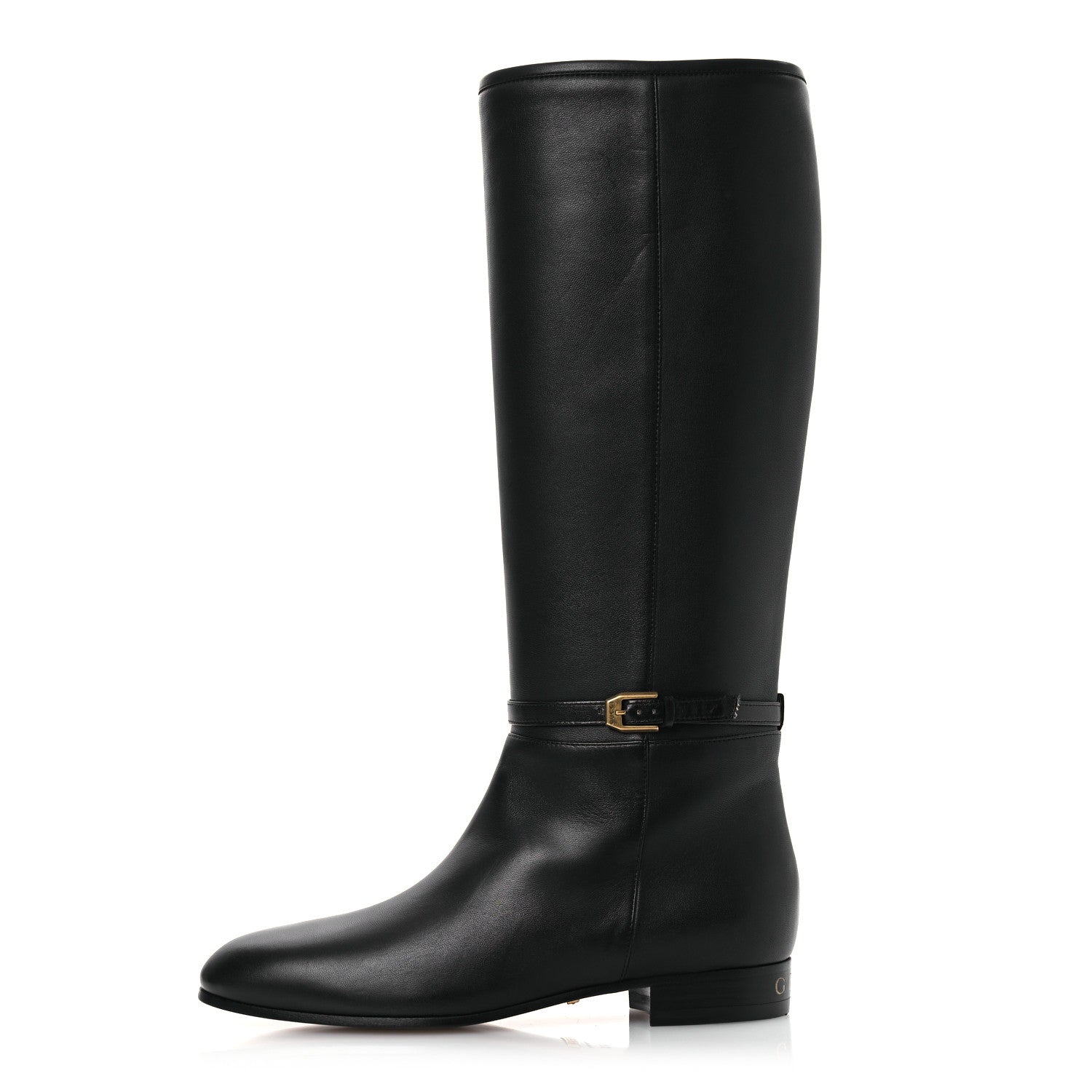 Gucci Calfskin Knee High Boots 36.5 Black