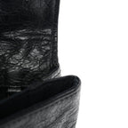Balenciaga Agneau Giant 12 Silver Hardware Envelope Clutch Black