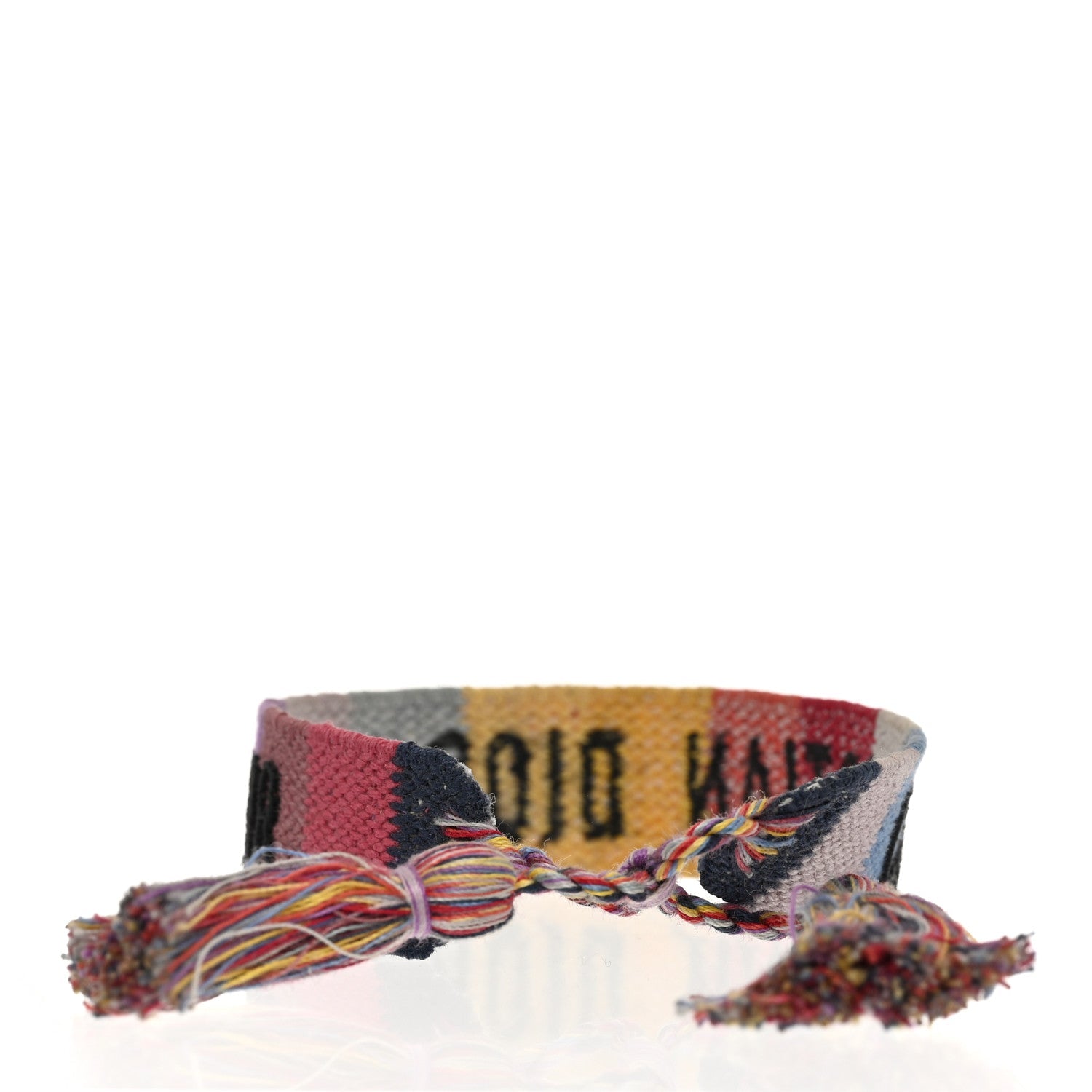 Christian Dior Woven Cotton J'Adior Friendship Bracelet Multicolor