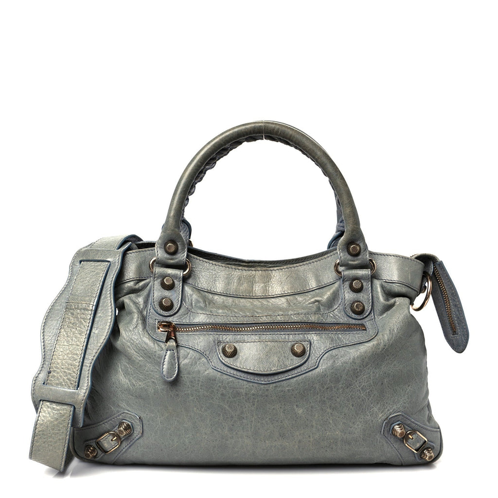 Balenciaga Agneau Giant 12 Rose Gold Hardware Town Ardoise
