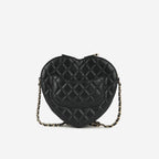 Chanel Large Heart Bag - Black Lambskin | Champagne Gold Hardware