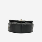 Chanel Large Heart Bag - Black Lambskin | Champagne Gold Hardware