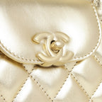 Chanel Small Kelly Re-Edition - Champagne Metallic Lambskin | Champagne Gold Hardware