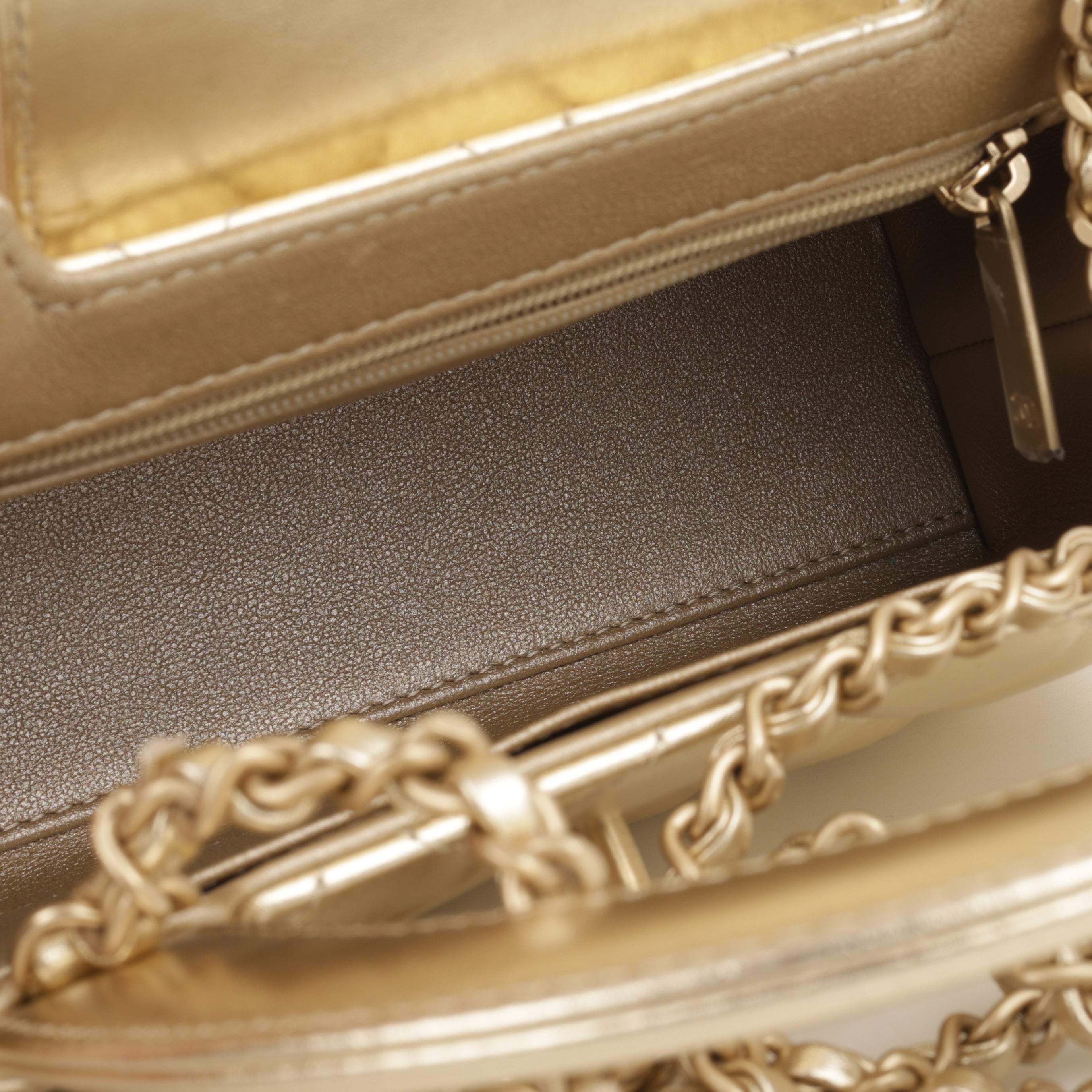 Chanel Small Kelly Re-Edition - Champagne Metallic Lambskin | Champagne Gold Hardware